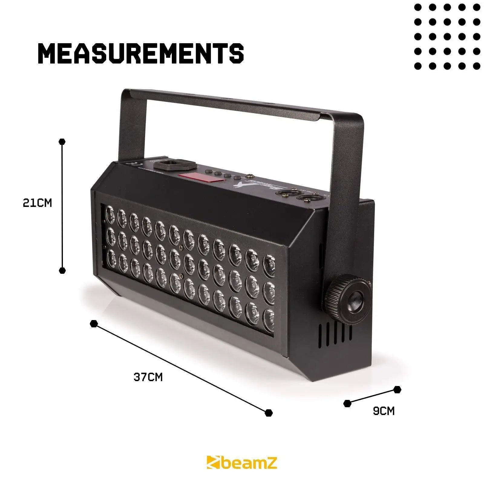 BeamZ Flood36UV LED blacklight met 36x 3W LED's - rent4event