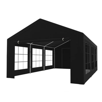 Partytent 4x6m zwart semi professioneel - rent4event