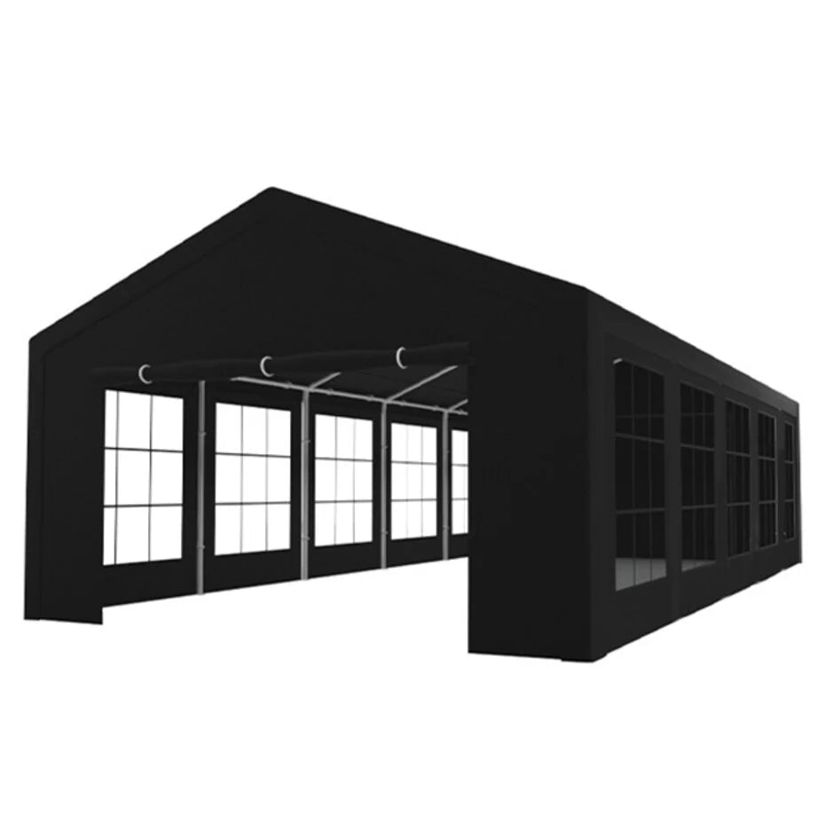 Partytent 5x10m zwart semi professioneel - rent4event